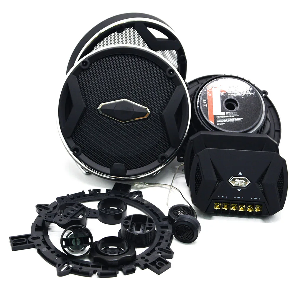 high quality 6.5 inch  2-way car component speaker professional powered active car full range speakers with tweeter
