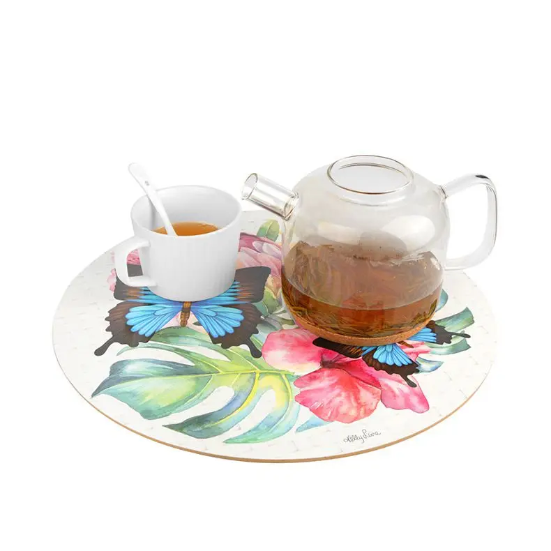 Китайская фабрика низкая цена новые продукты круглая подставка 20 см пробковые круглые