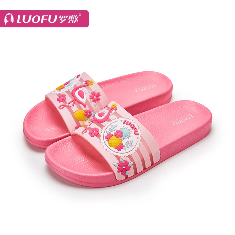 LUOFU   eva  flamingo sticker upper women slip-on shoes slipper