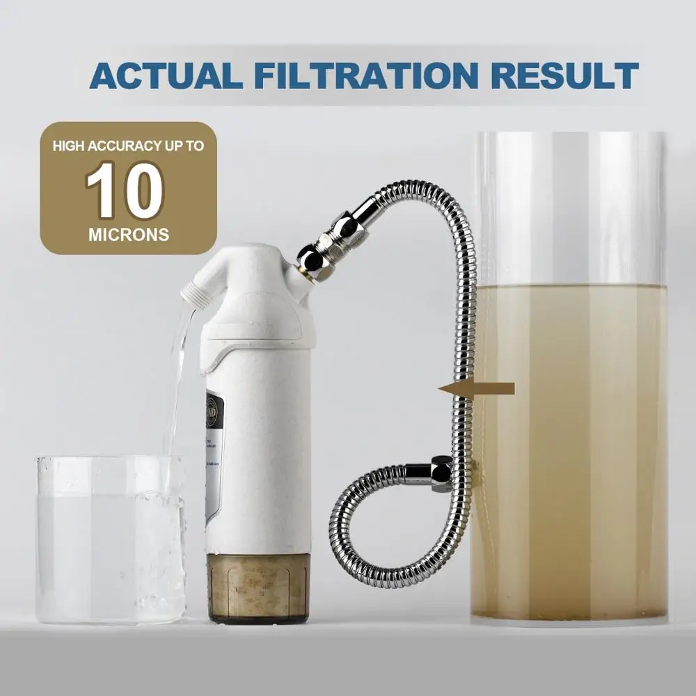 shower head filter with replaceable cartridge, hard water shower head filter