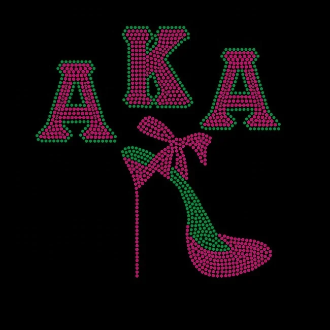 Bling AKA 1908 hotfix rhinestones heat transfers motif for T-shirts and hoodies