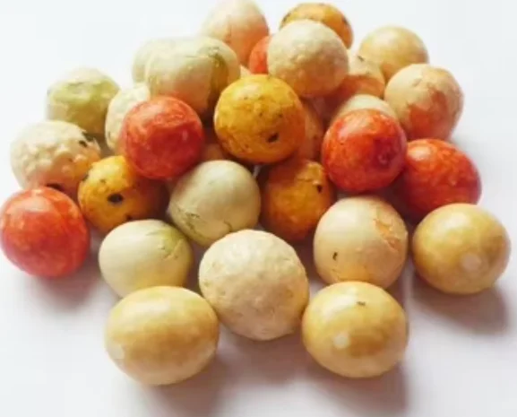 Low Fat Colorful Mixed Crispy Roasted Coated Peanut with Soy Sauce Flavor Healthy Nut Snacks