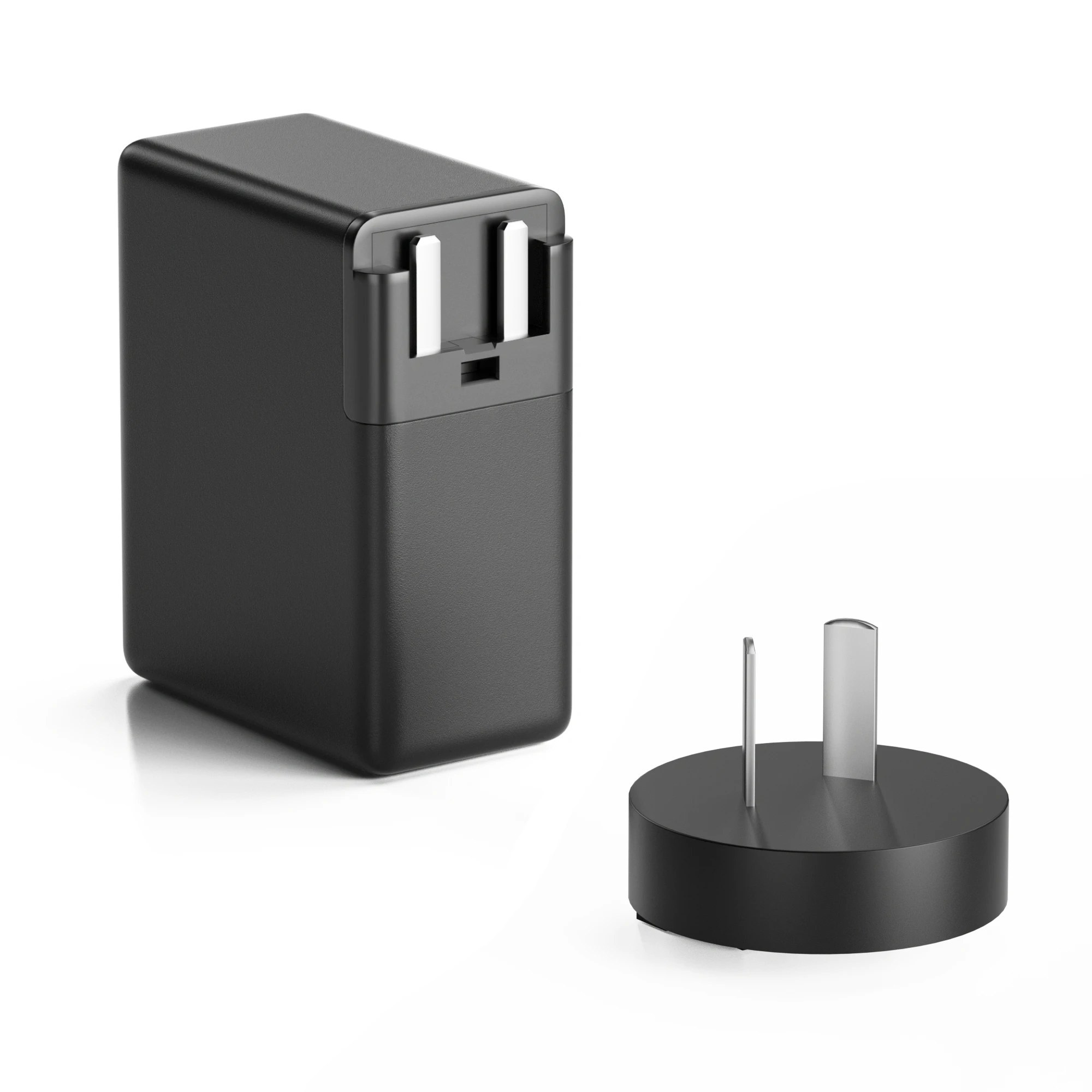 Travel Adapter Universal 65W Type C USB Worldwide International Wall Charger AC Power Plug Adapter for US EU UK cable