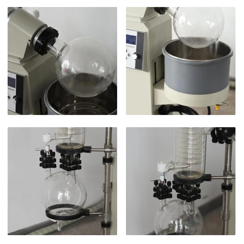OEM Mini 2L 5L 10L 20L 50L Turnkey Vacuum Distillation Equipment water oil bath Rotary Evaporator Evaporation Rotovap