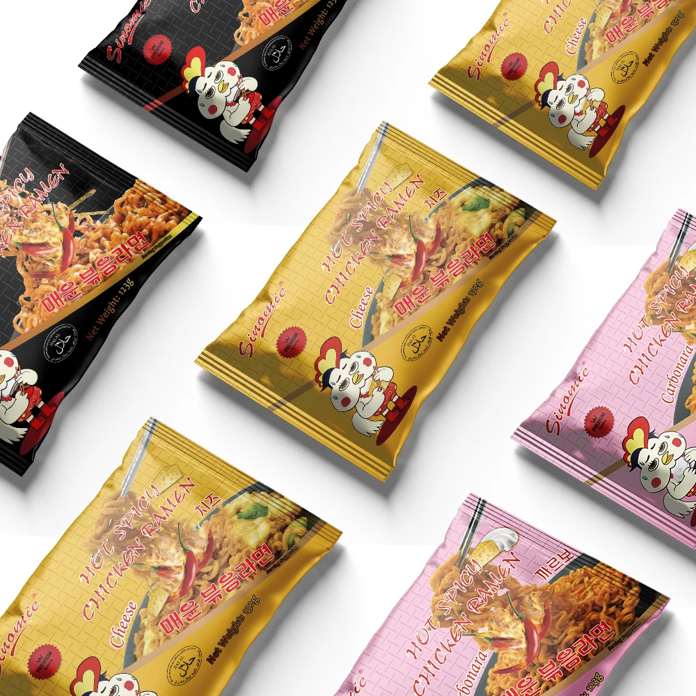 [SINOMIE] Wholesale Buldak Korean Hot Spicy Chicken Ramen Carbonara Cheese Flavor 132G Korean Ramen Noodles