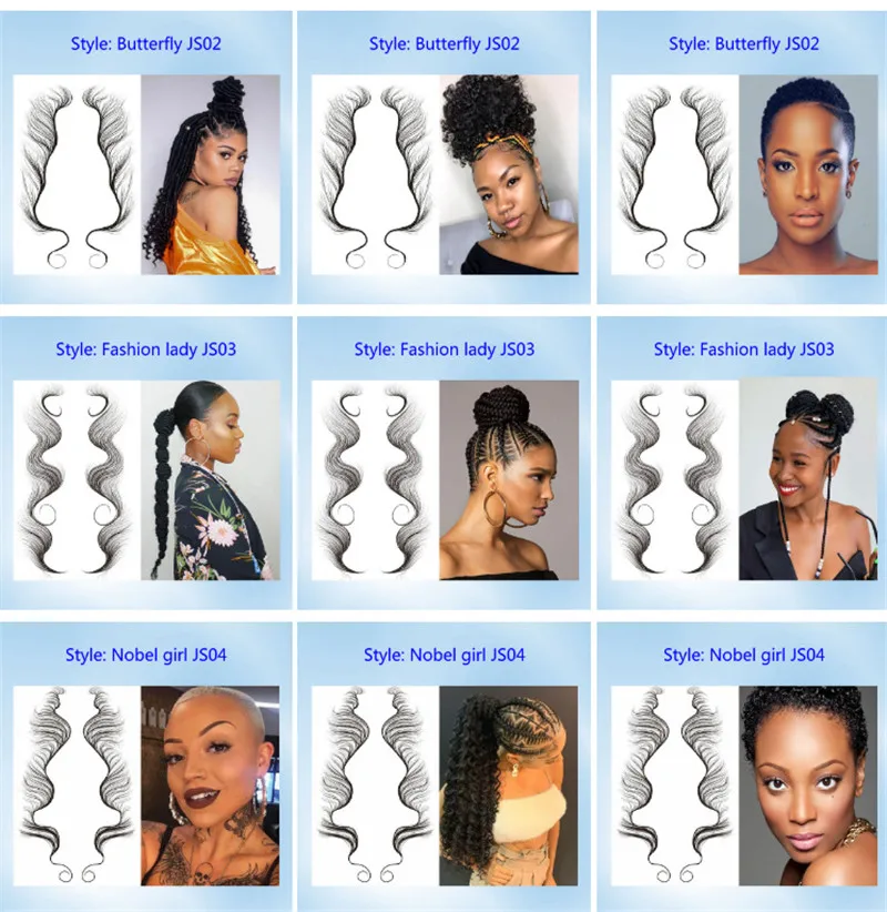 
Fashion Baby Hair Edge Tattoo Stickers Creating The Seriously Real Baby Hairs For You Various Style Hairline Sticker 