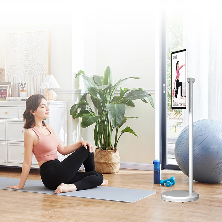 HUSHIDA portable 21.5/27/32' CPT touch screen with built-in camera Removeable smart tv for 5~8 hours running