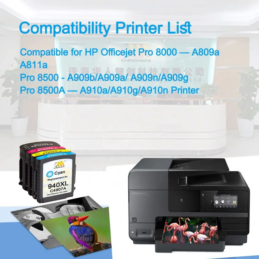 Chinamate 940XL Ink Cartridges for hp officejet pro 8500a ink Cartridge 940XL 940 for HP 940XL Remanufactured Ink Cartridges