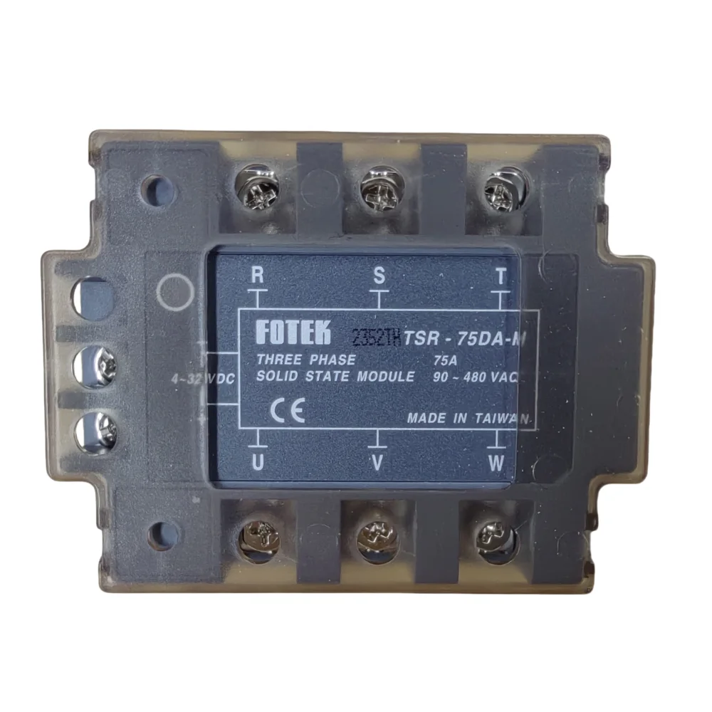 Fotek TSR-40DA-H High Voltage Three-Phase Solid-State Relay Module 25A/40A/50A/75A-H DC Control SSR Auto Protective Use Sealed