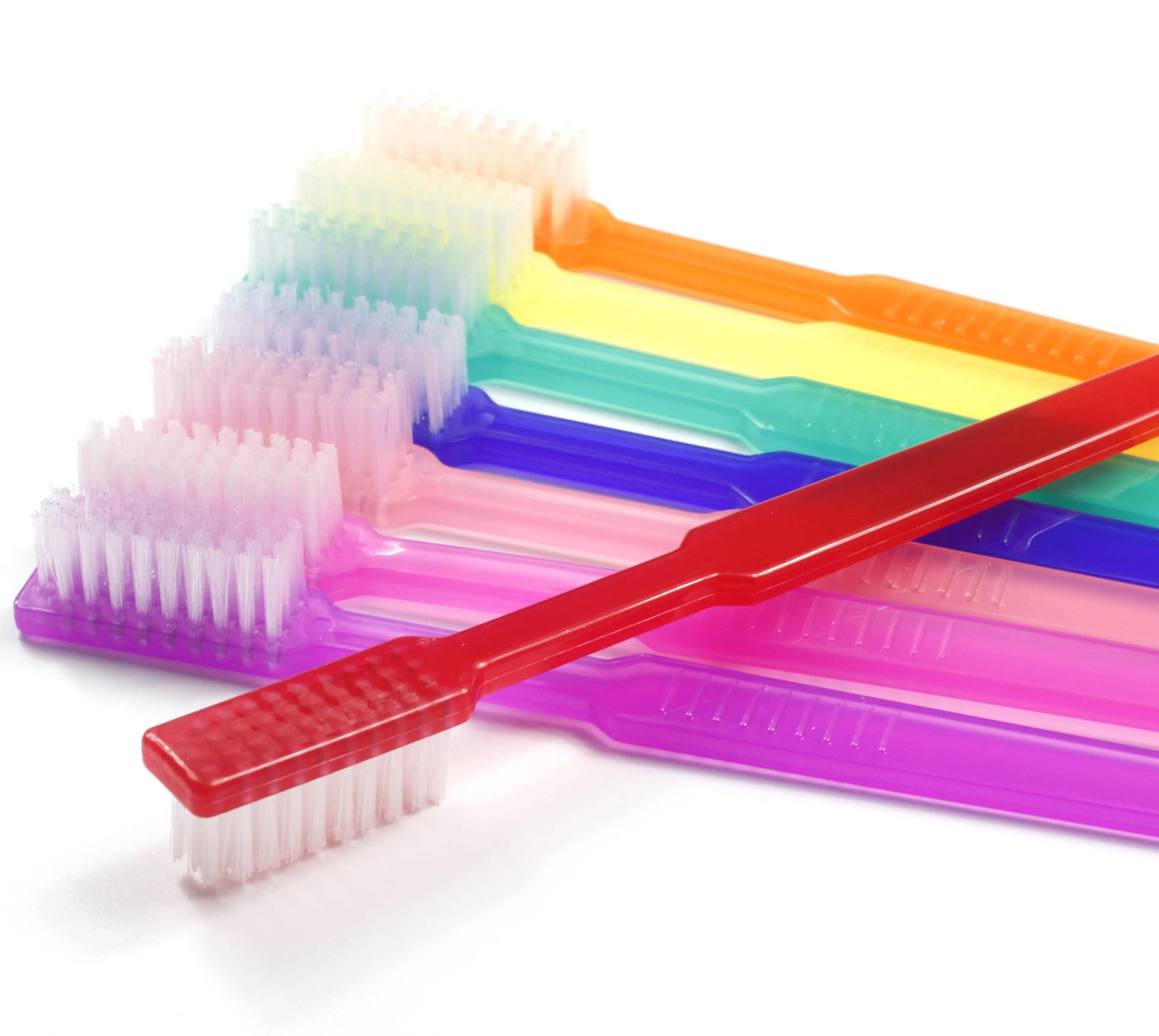 Disposable Colorful Toothbrushes with pre-paste painted toothbrushes