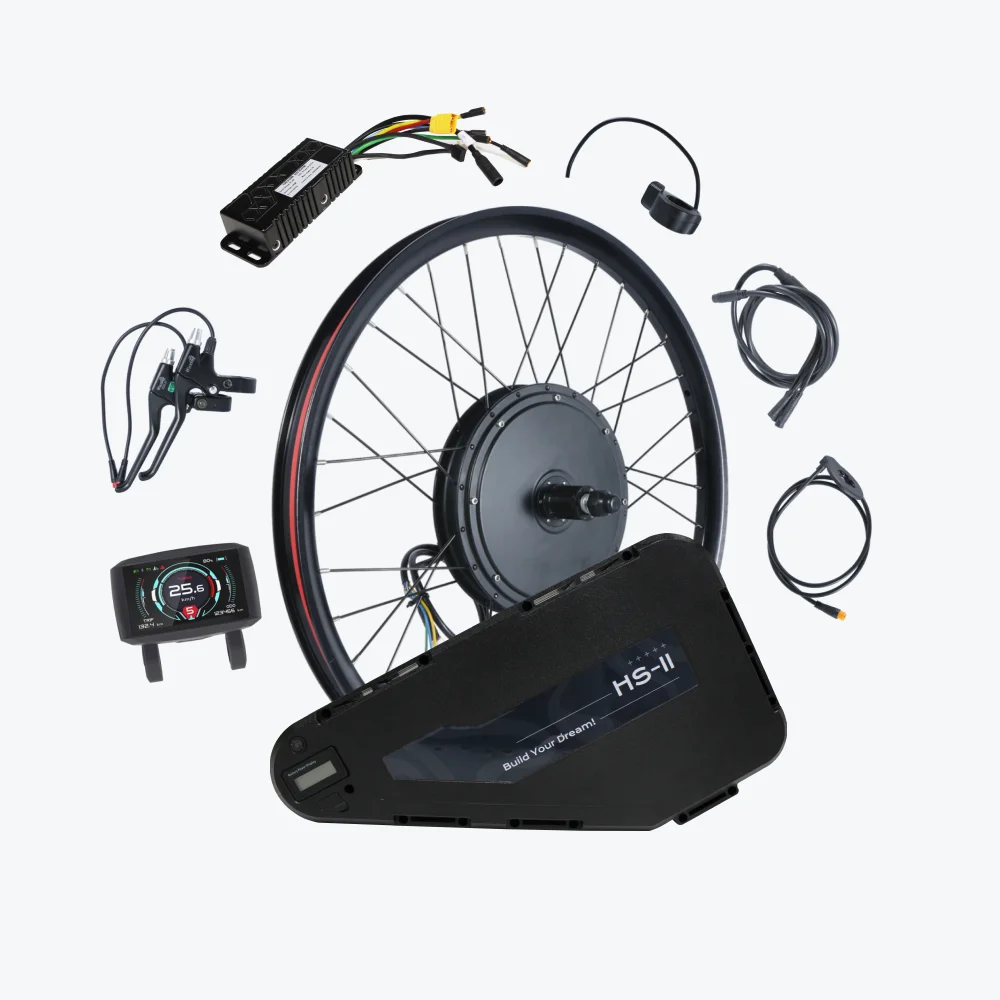 Conversion kit mountain ebike 60v 72v 2500w electric bike conversion kit with battery support long range 100km