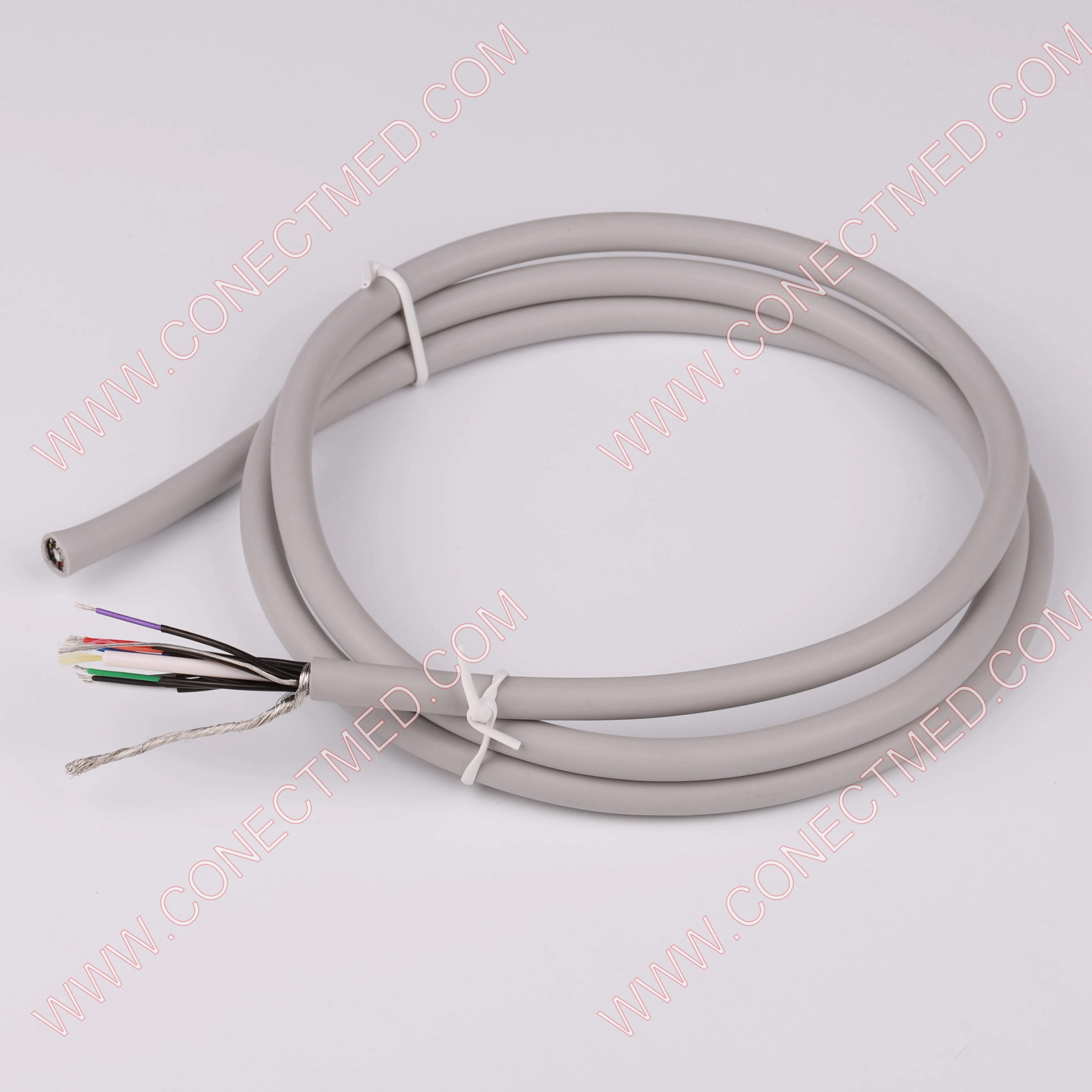 Shielding electrode 4.0  6.0 mm ECG/EKG cable Tens lead wire with many colors for ecg machine