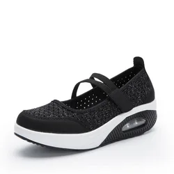 XEY021 light air mesh sneakers old women shoes