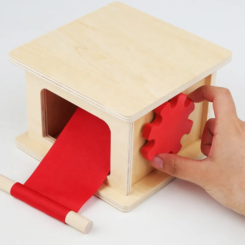 Montessori Teaching Aids Winder Pulling Game Wooden Childcare Teaching Resources Montessori Materials Other Education Toys