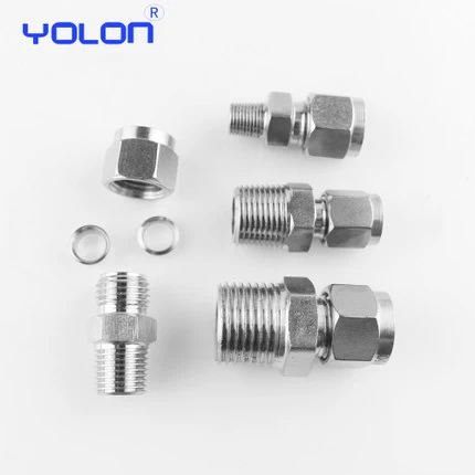 Custom Made BKTC Stainless Steel Pipe Pneumatic Male Ferrule Quick Fitting