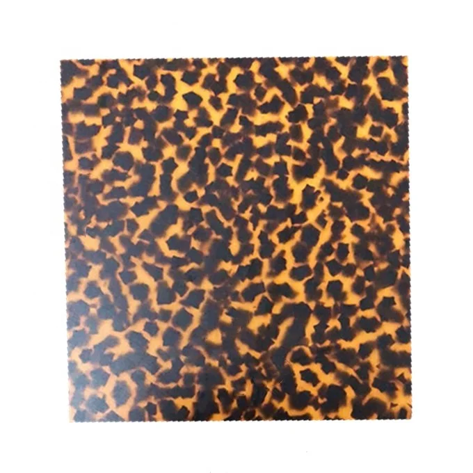 Factory Customized  Tortoise shell Cellulose Acetate Sheet For pen tube and sunglass