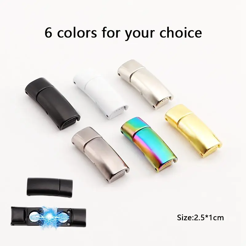 No Tie Shoe Laces For Sneakers Metal Lock Magnetic Shoelaces Elastic Colour Easy installation Lazy Shoes Lace Accessories