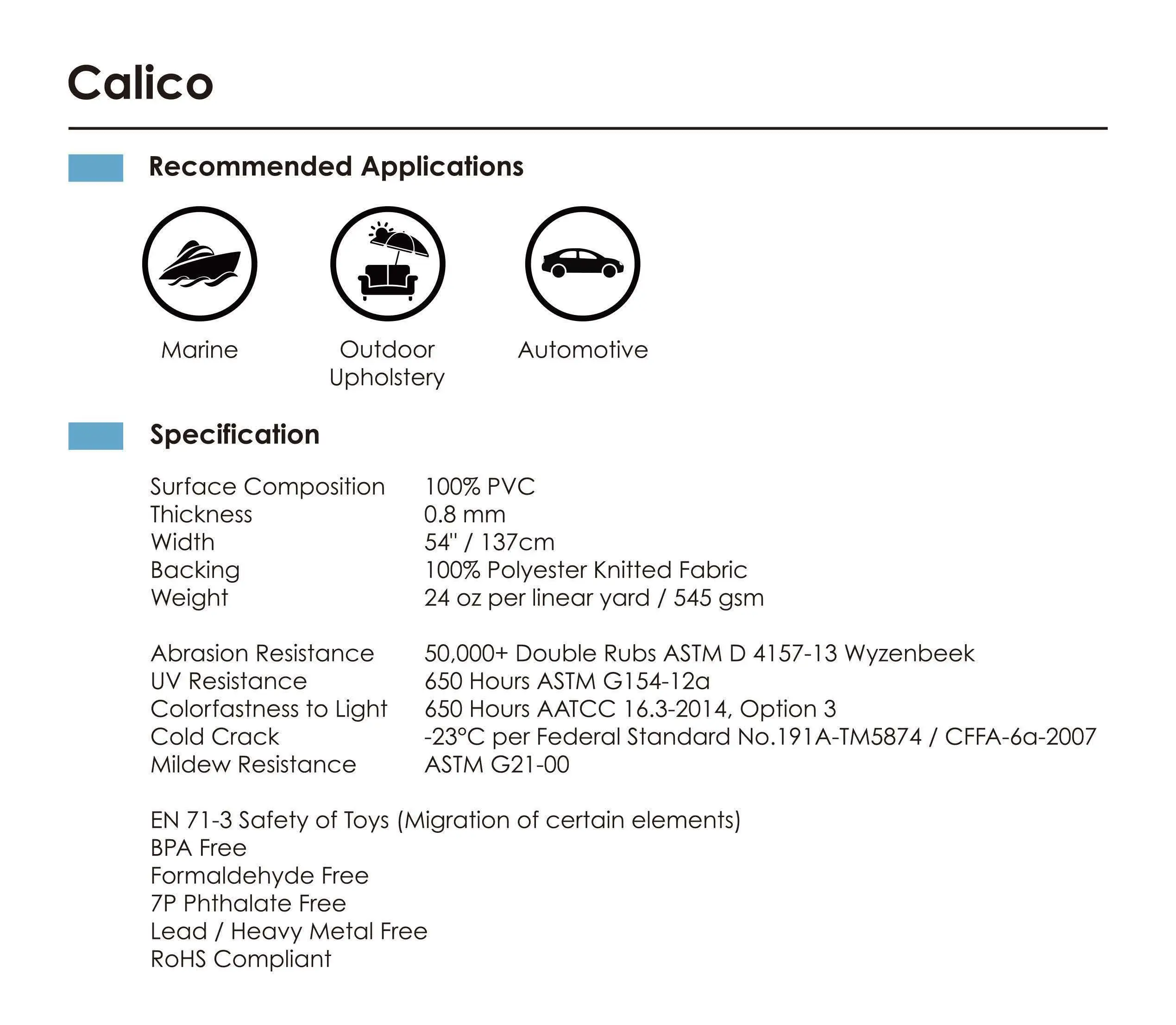 UV and Cold Resistance Marine Grade Upholstery Vinyl PVC Leather for Boat Seat