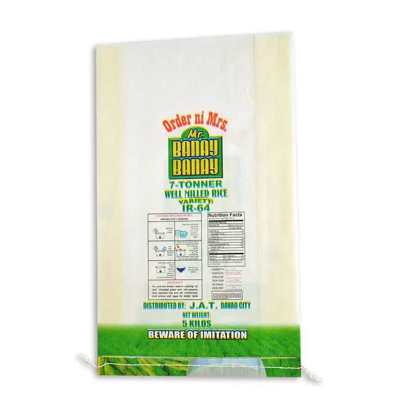 10kg 25Kg 50Kg 100Kg Size Plastic Empty Thailand Polypropylene pp woven bags of basmati rice for Sale