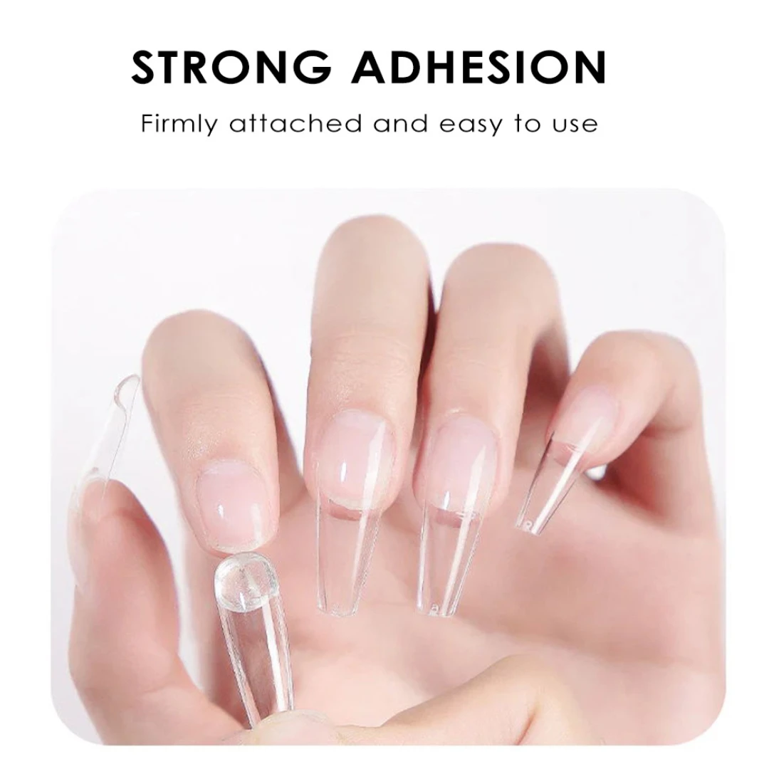 Solid Nail Tips Gel Glue for Acrylic Press On Nails Fake Nails Solid Builder Gel In 15ML Jar UV Light Cured