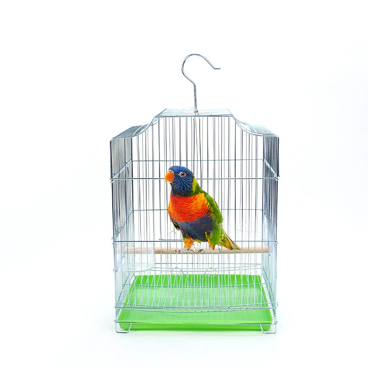 wholesale Wire metal big size bird cage pet parrot cage square birdcage