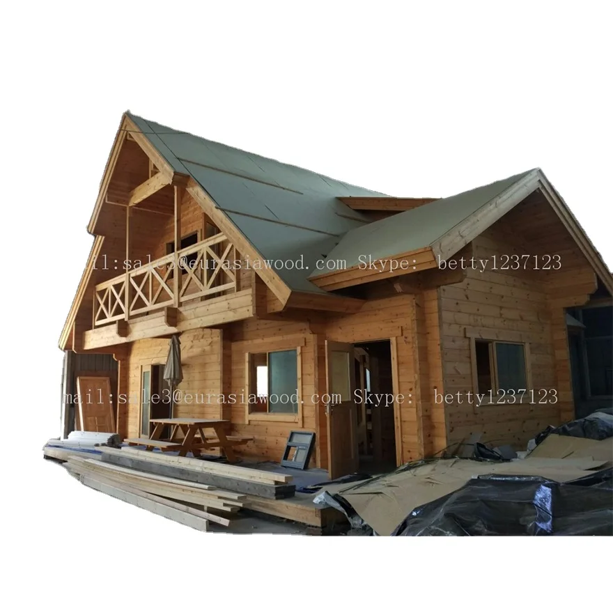 2 floors prefabricated wooden house
