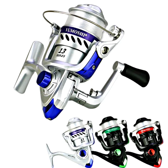 Wholesale 5.2/1 3 Colors Left Right Interchangeable Saltwater Fishing Reel 13 Ball Bearings High Quality Spinning Fishing Reel