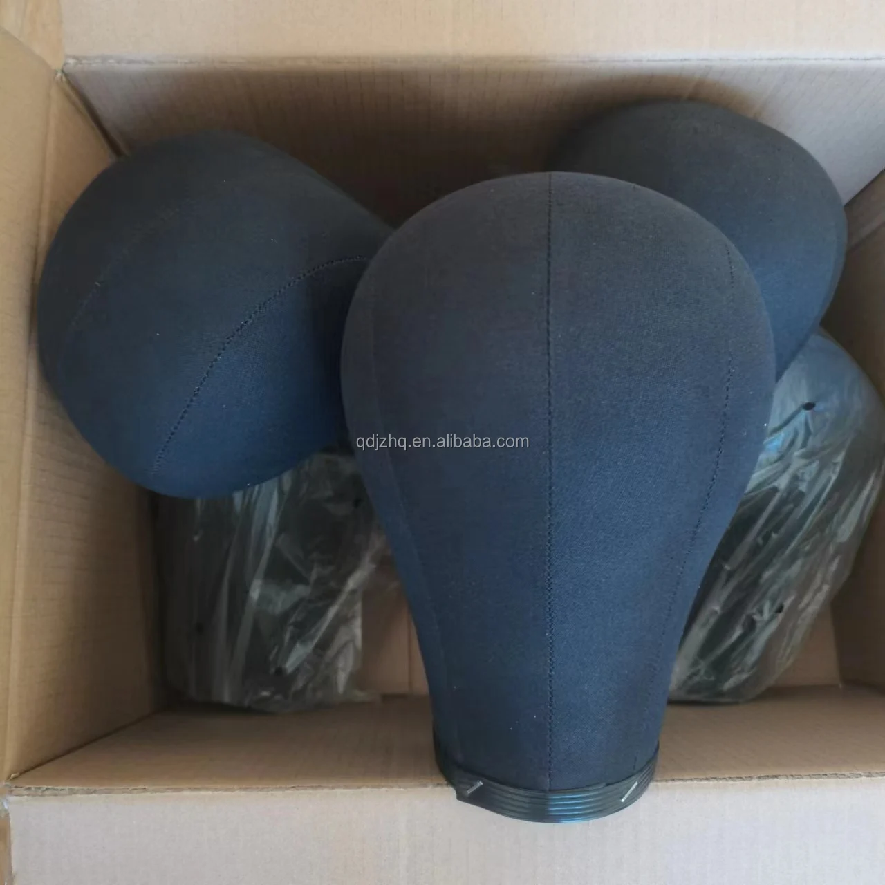 21 22 23 24 Inch Wig Making Display Mannequin Head Cork Canvas Block Head  Wig Head with Mount Hole