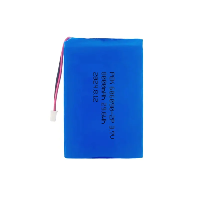 PEK 606090-2P 8000mah 3.7V Smart Lighting Electric Wheelchairs Home Medical Devices Good Compatibility Battery Suppliers