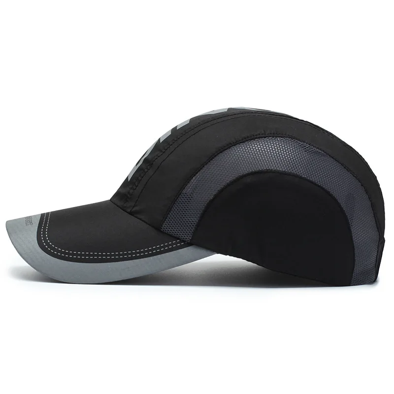 Wholesale Outdoor Fashionable Summer Quick Drying Polyester Breathable Net Peaked Cap Sports Baseball Cap