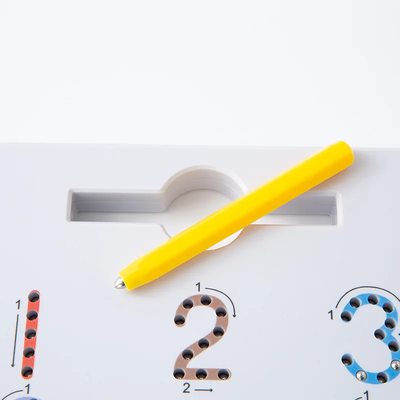 Kids magnetic drawing board Magnetic Double-Sided Tracing Board With Alphabet Letter ABC and Numbers and lowcase abc