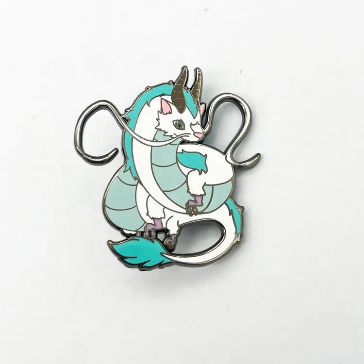 Custom Direct Sale Metal Badge Factory No MOQ Anime Logo DIY Enamel Filled Cartoon Lapel Pin