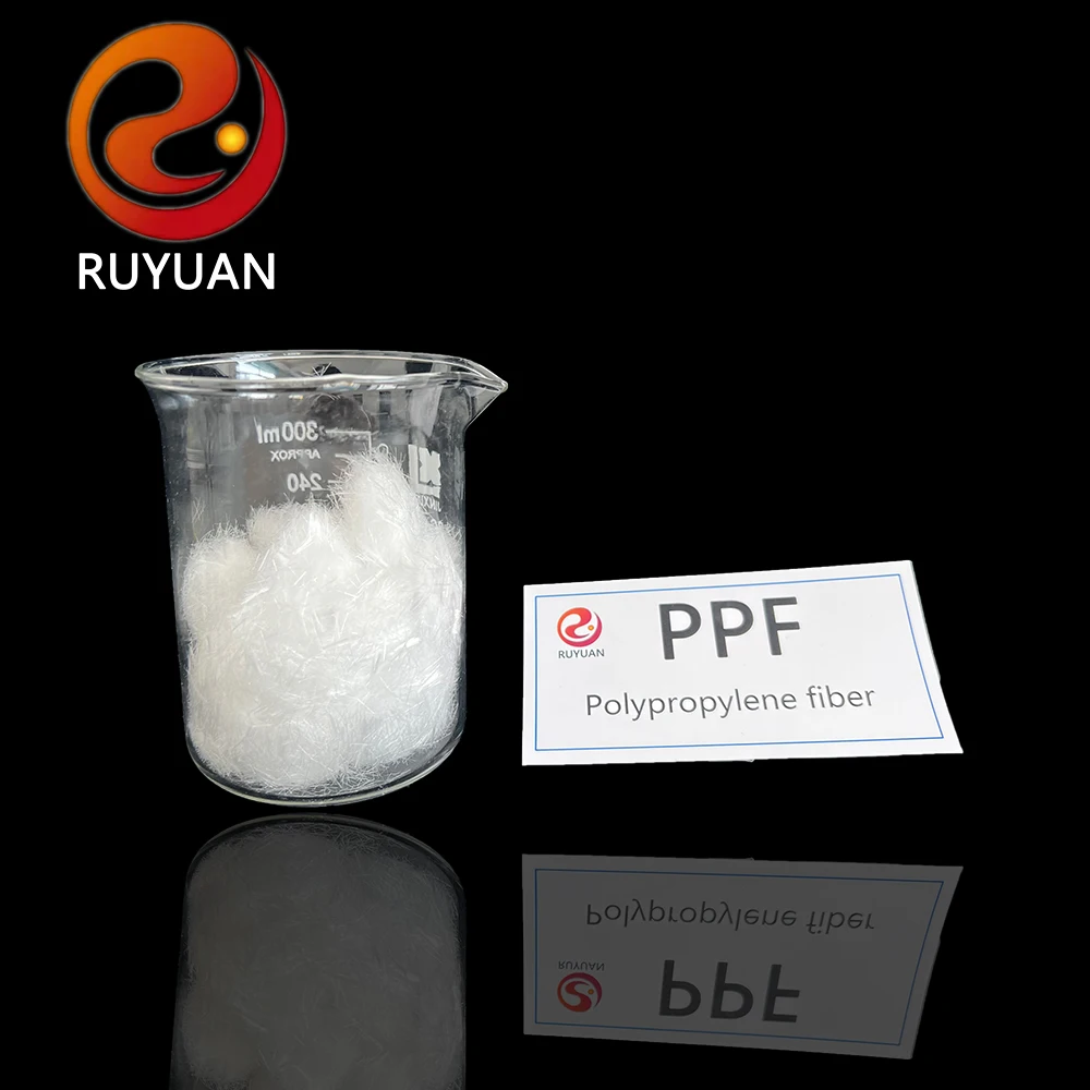 Ruyuan химическое хорошее качество для прочного бетонного раствора Высокопрочное полипропиленовое волокно
