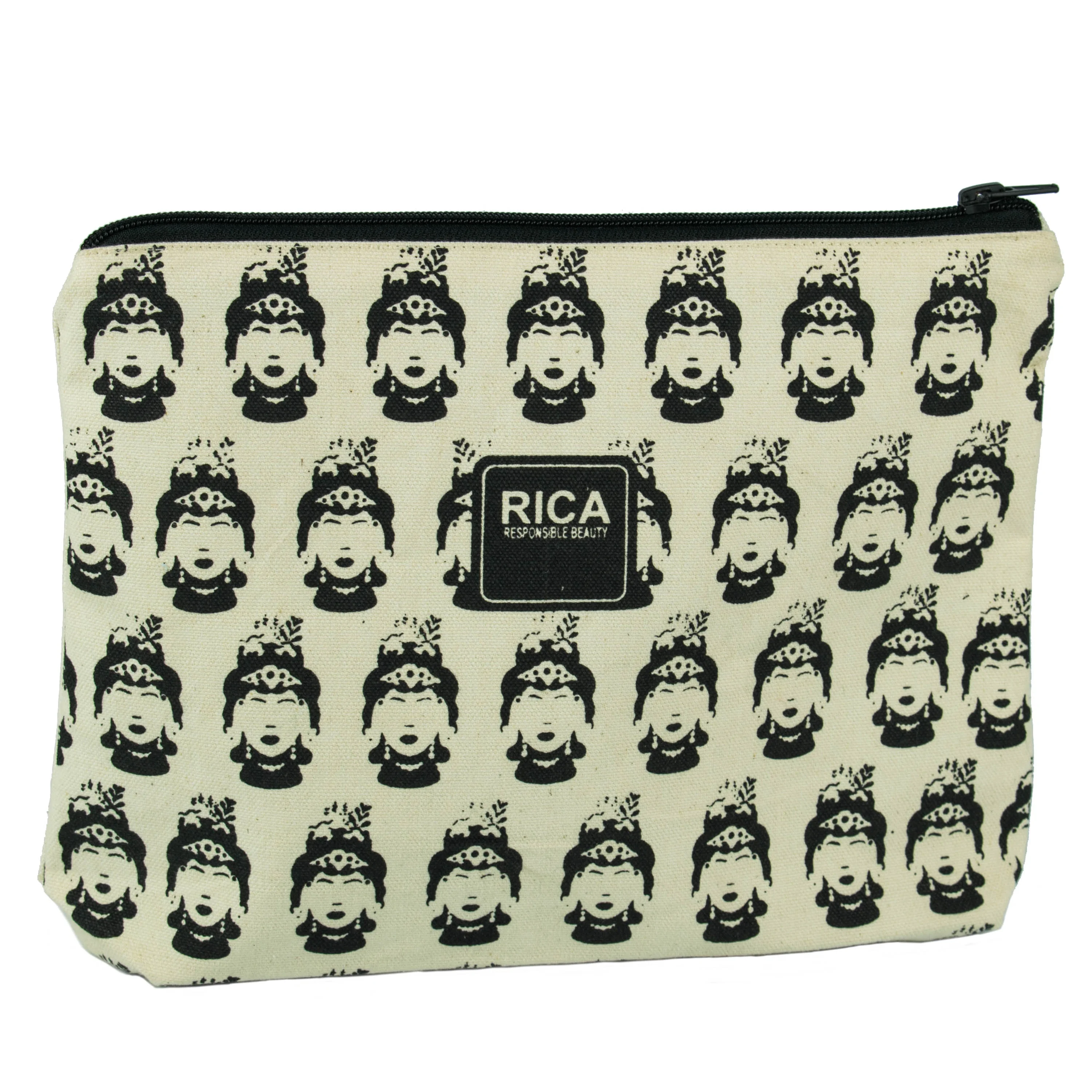 Custom Printed Small Pencil Case Canvas Zipper Pouch