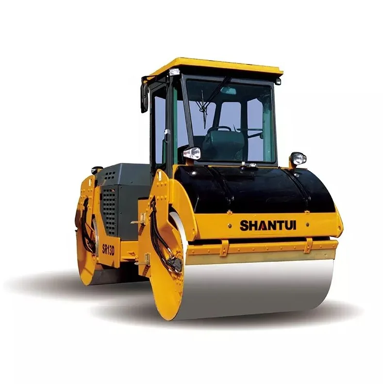 Chinese Top Brand Shantui SR13D Double Drum Vibratory Ride on Road Roller