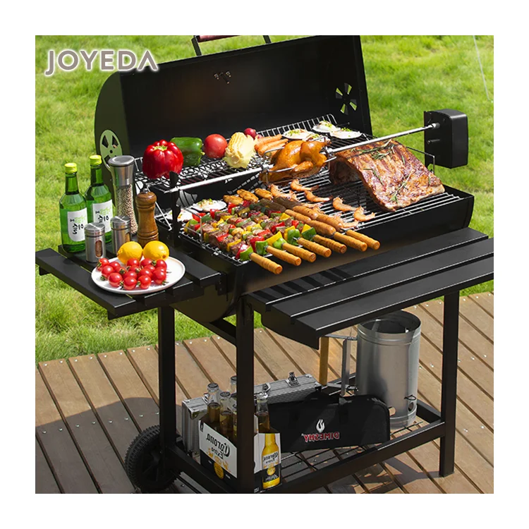 Outdoor Garden Gas And Charcoal Grill Combo Smokeless Barbecue Bbq Commercial Grill