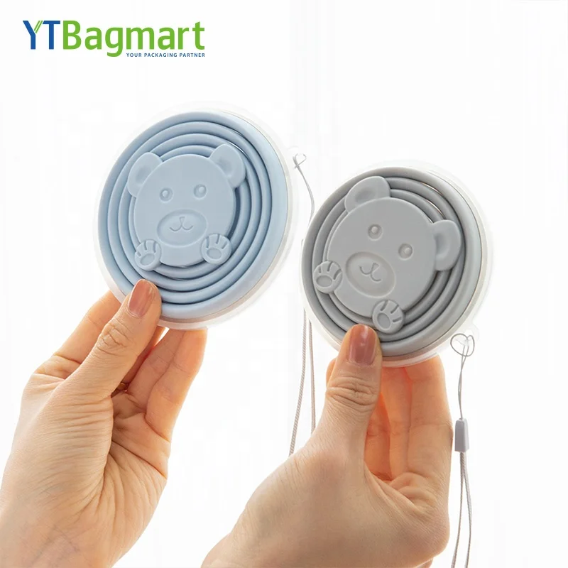 Outdoor Foldable Coffee Cup Silicone Drinking Collapsible Travel Mugs