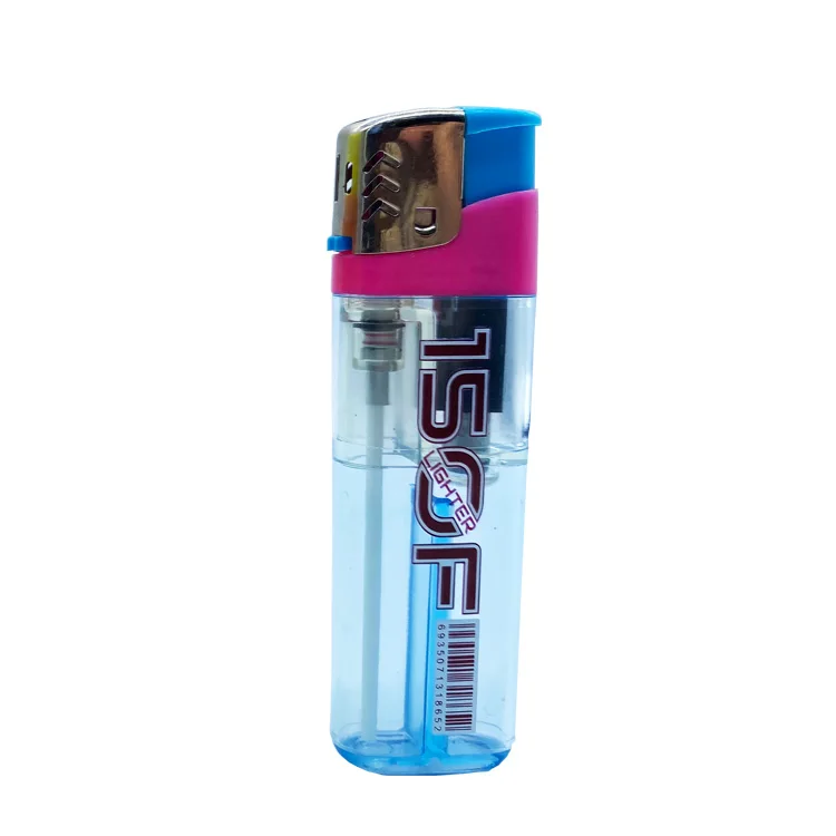 2024 Classic Gas Lighter Plastic Cigarette Flame Smoking Lighter