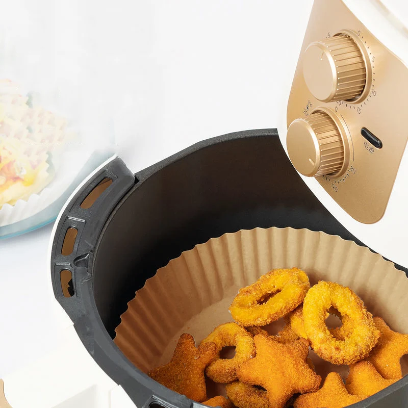Air fryer disposable paper fire proof square air fryer disposable paper liner air fryer reusable liner parchment paper