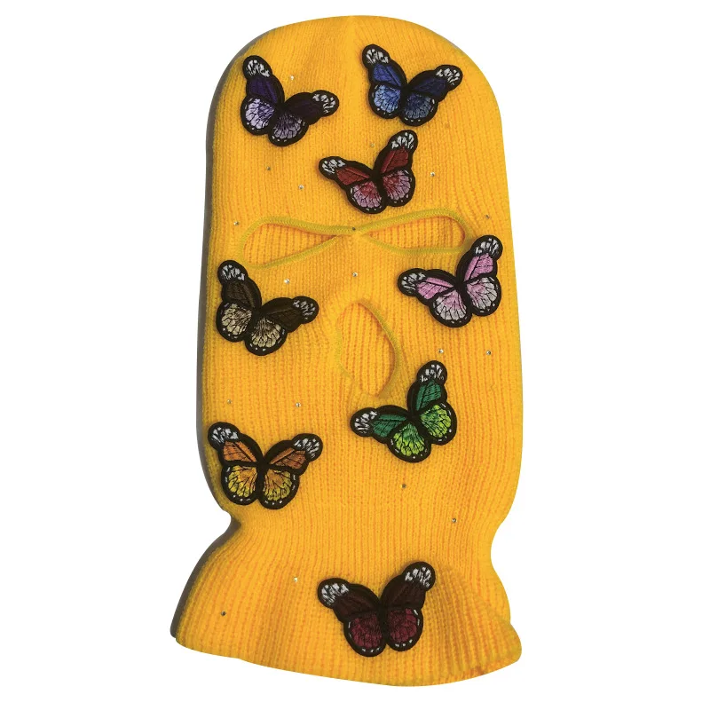 Designer Ski Mask Three Hole Custom design your own ski mask Full Face Beanie For Outdoors Butterfly