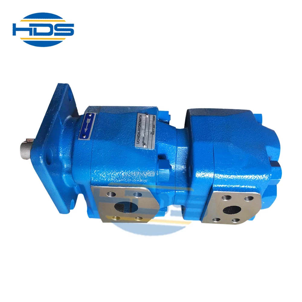 Chinese Factory Uchida Hydraulic Gpp1 Double Rexroth Gear Pump