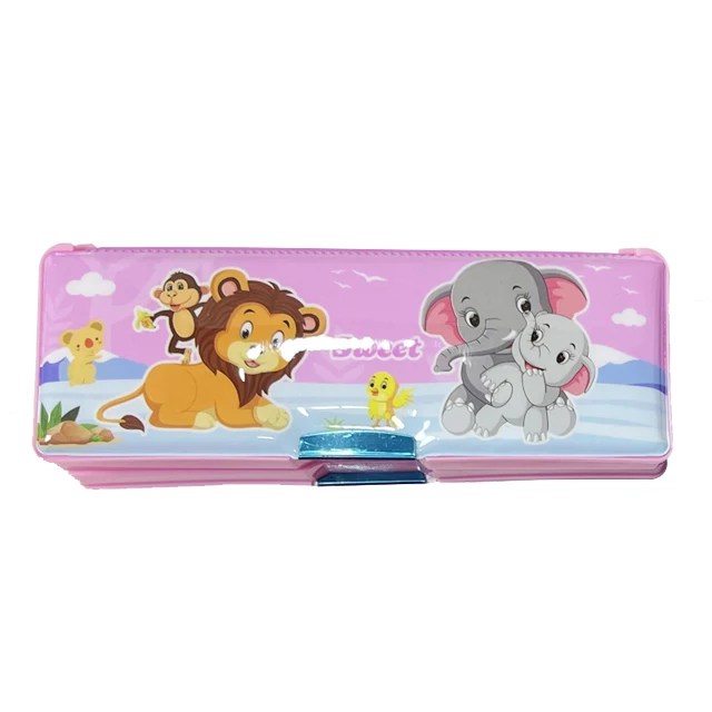 Cartoon Stereoscopic Large Capacity Multifunctional Pencil Case Stationery Bag for Gift Use