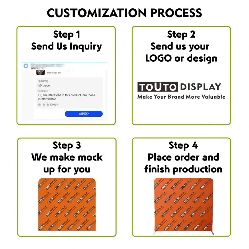 Event Back Drop Stand Trade Show Display Board Custom Printed Backdrop Exhibition Stand Adjustable Backdrop Banner Stand