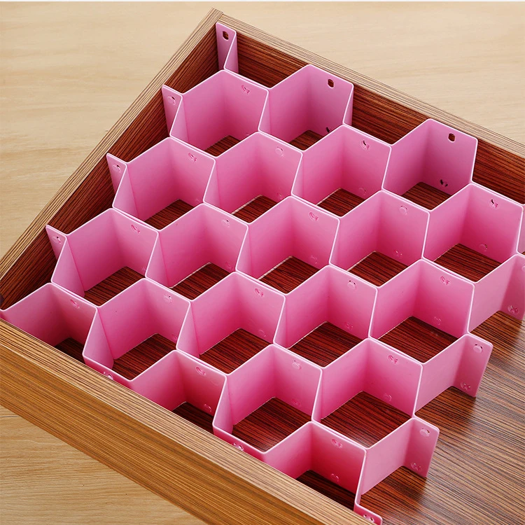 Removable Multi-layer Draw Divider Honeycomb Drawer Storage Compartment Organizer