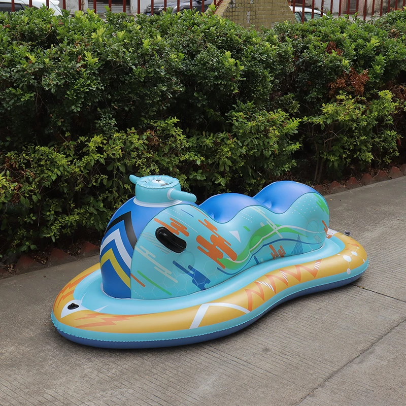 Inflatable Snow Tube, Snowmobile Snow Sled for Kids and Adults, Heavy Duty Snow Toys for Winter Outdoor Activity for 2 Person