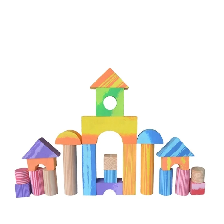 Custom-shaped eva large foam blocks are suitable for children to play