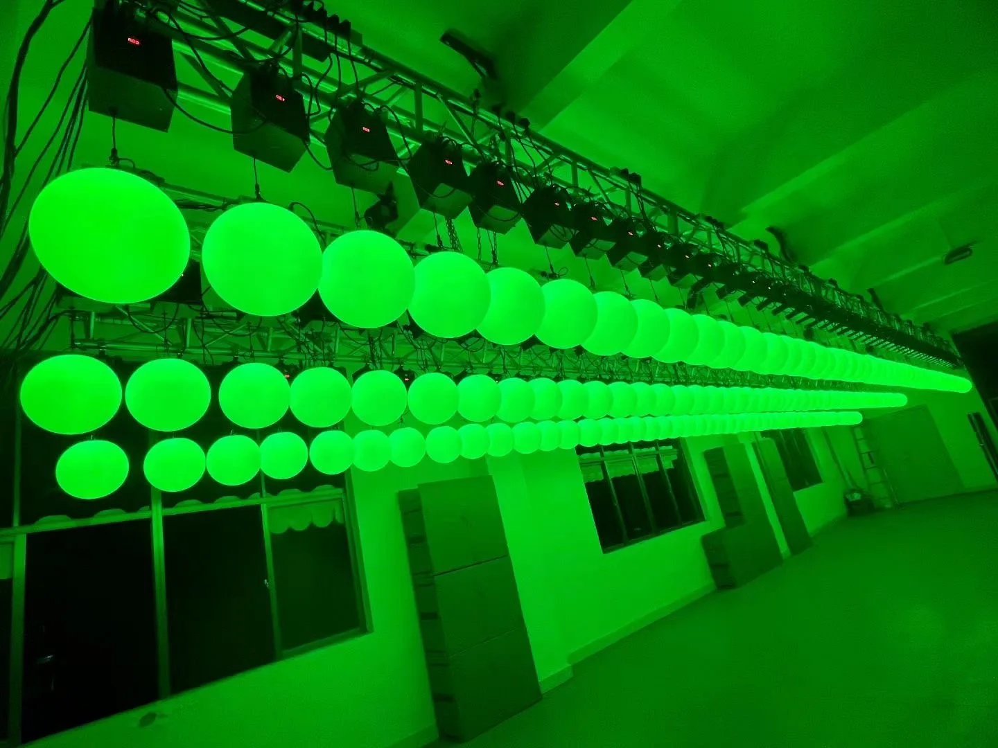 100W RGB LED Kinetic ball Projection Lights Stage DJ Disco Bar