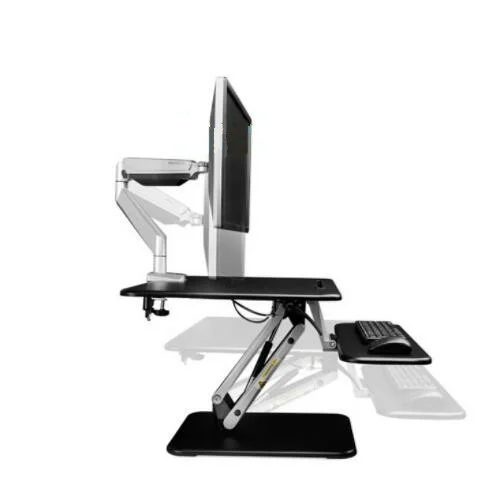 Loctek M3/M3M Height Adjustable Sit Stand Desk Riser Foldable Laptop Desk Notebook/Monitor Holder Stand With Keyboard Tray