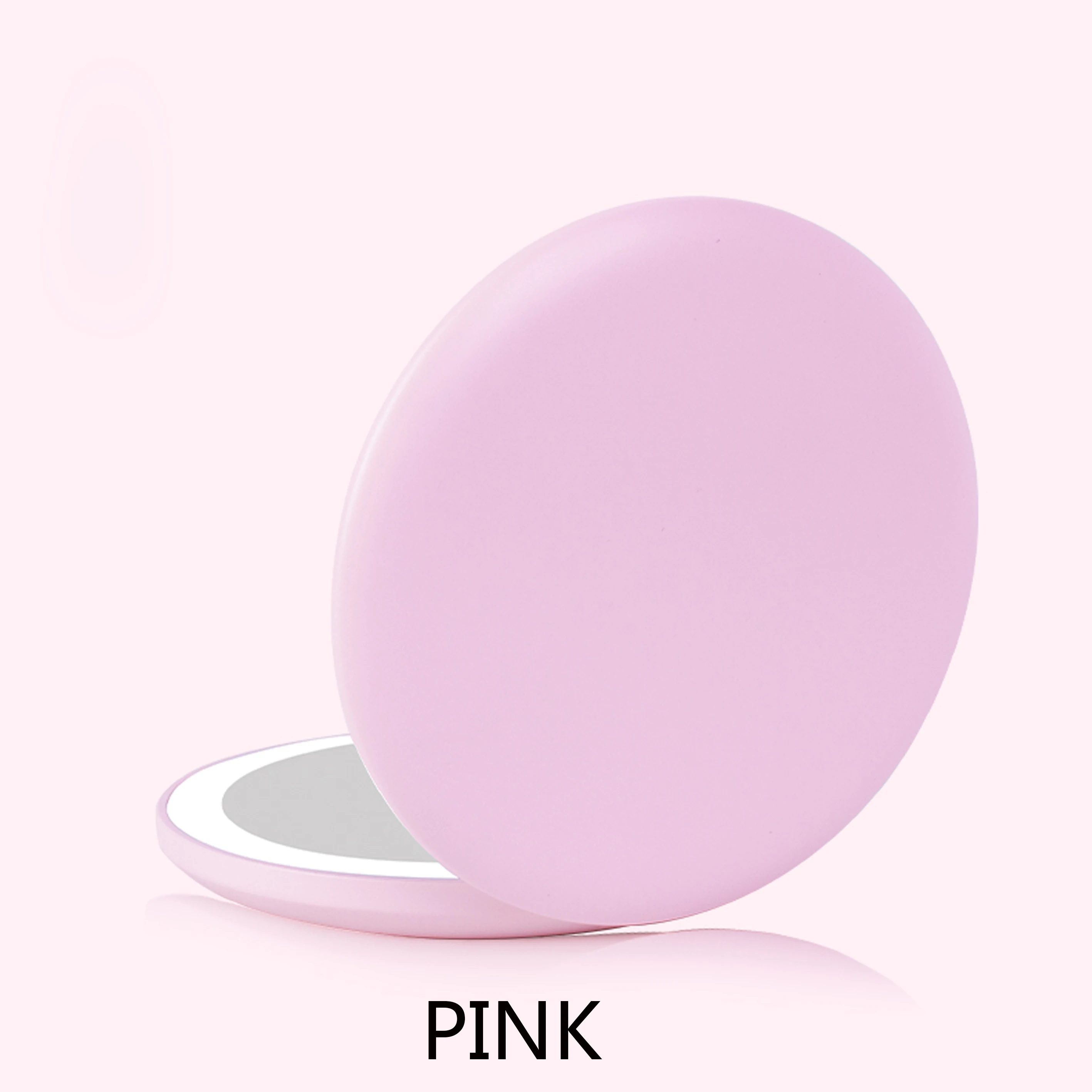 Custom Logo Double Size Cosmetic Hand Mirror Cute Pocket Compact Mini Mirror For Girl Makeup