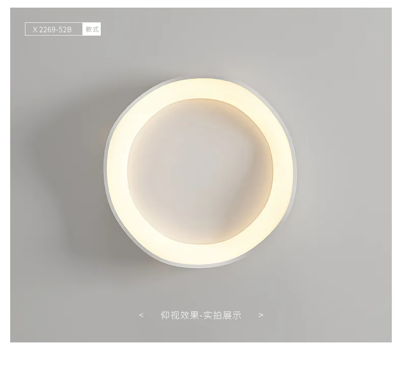 Full spectrum ceiling light Round bedroom light New modern simple designer study lamp